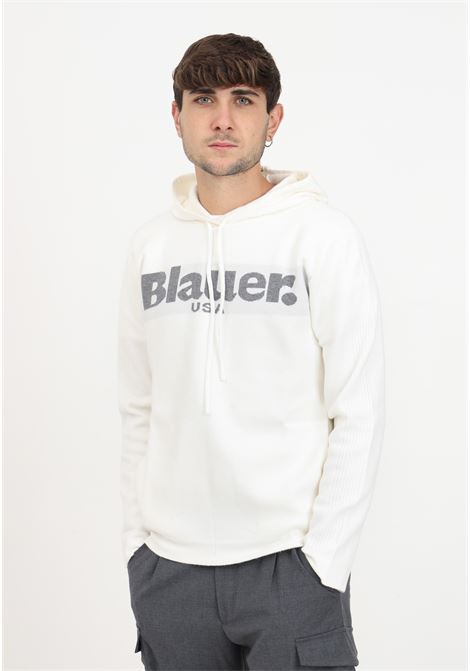 Hooded sweater with men's logo BLAUER | Hoodie | 23WBLUM09186-006645126