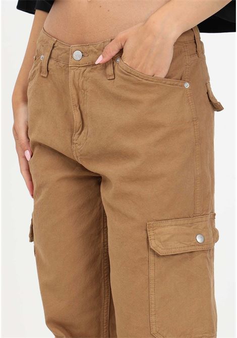 Jeans cargo marrone da donna CALVIN KLEIN JEANS | Jeans | J20J2217541A41A4