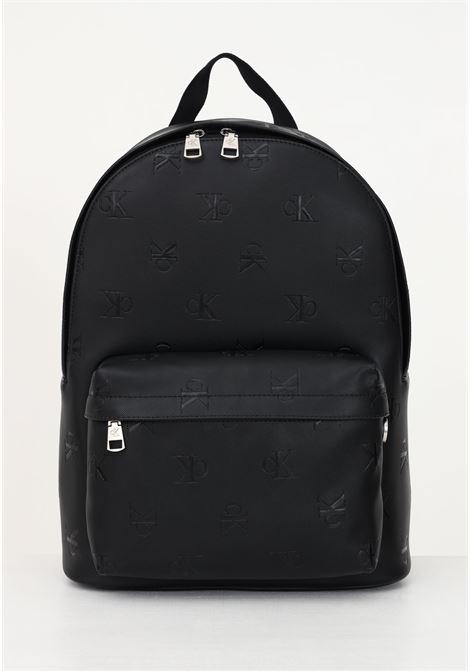 Black backpack with zip for men and women CALVIN KLEIN JEANS | Backpacks | K50K5106940GK