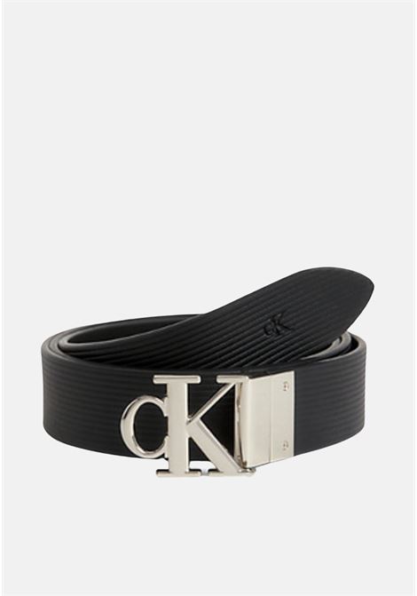 Reversible belt with men's logo CALVIN KLEIN JEANS | Belts | K60K6114200GM