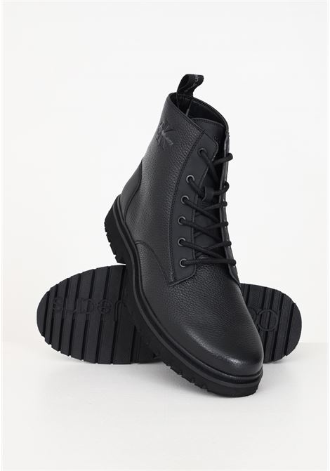 Black leather ankle boots for men CALVIN KLEIN JEANS | Ancle Boots | YM0YM007510GT0GT