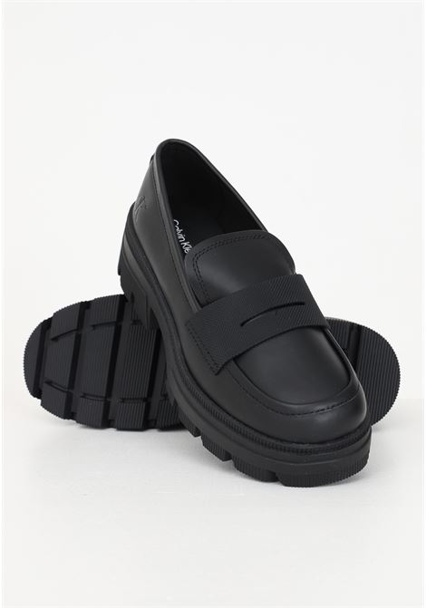 Calvin Klein Chunky Combat Loafer in pelle da donna CALVIN KLEIN JEANS | Sneakers | YW0YW011200GT0GT