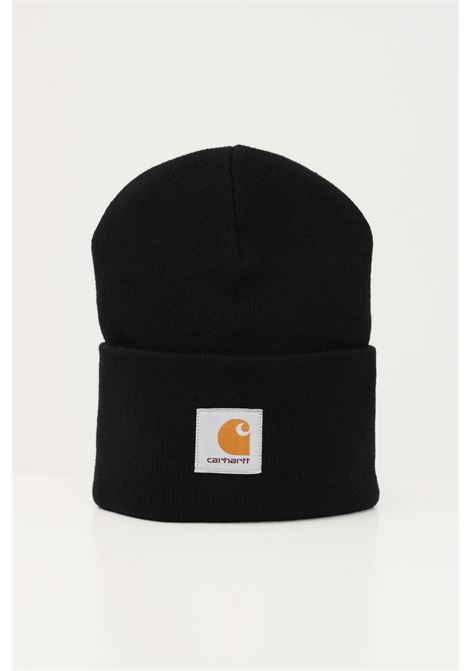 Cappello lana nero da uomo e donna con patch con logo CARHARTT WIP | Cappelli | I02022289XX