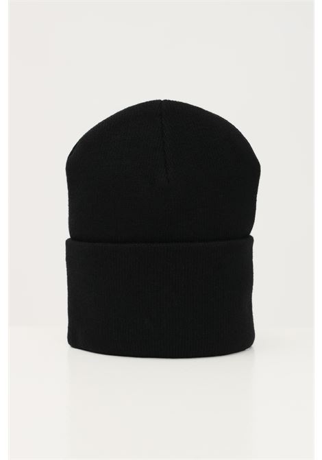 Black wool hat for men and women with logo patch CARHARTT WIP | Hats | I02022289XX
