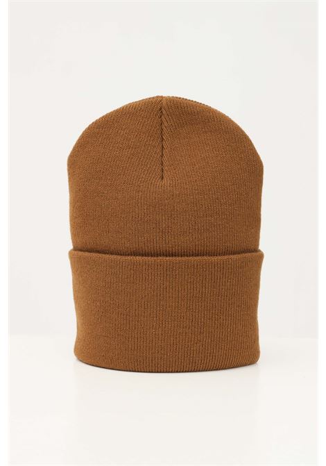 Brown wool hat for men and women with logo patch CARHARTT WIP | Hats | I020222HZXX