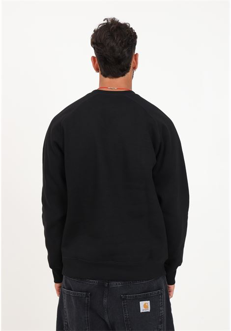 Black sweatshirt with men's logo CARHARTT WIP | I02638300FXX