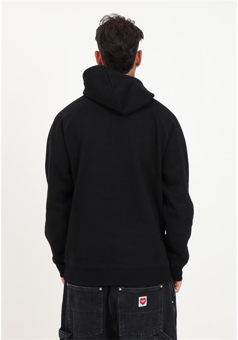 Men's black hooded sweatshirt with logo embroidery CARHARTT WIP | Sweatshirt | I02638400FXX