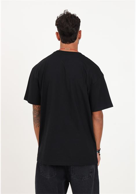 Carhartt men's black short-sleeved T-shirt with front logo embroidery CARHARTT WIP | T-shirt | I02639100FXX