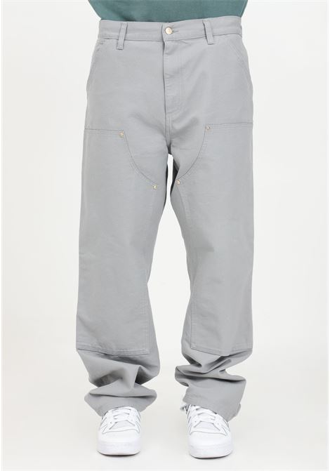 Pantalone grigio da uomo Double Knee CARHARTT WIP | Pantaloni | I0315010WF02