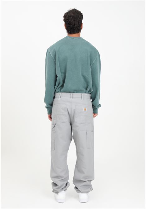 Pantalone grigio da uomo Double Knee CARHARTT WIP | Pantaloni | I0315010WF02