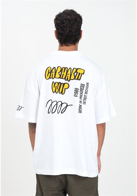 Signature model white men's t-shirt CARHARTT WIP | T-shirt | I03215402XX
