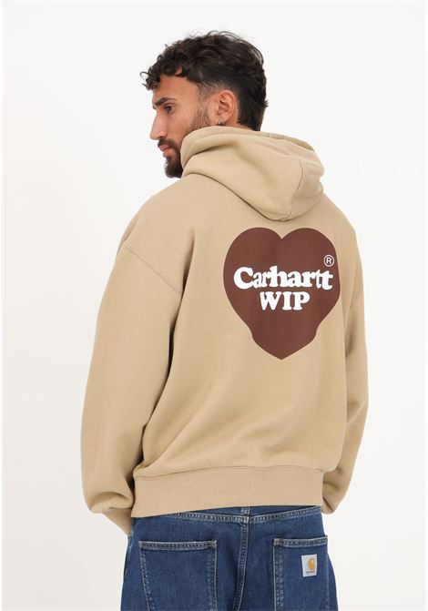 Heart Swet sweatshirt with brown hood for men CARHARTT WIP | I03216807EXX