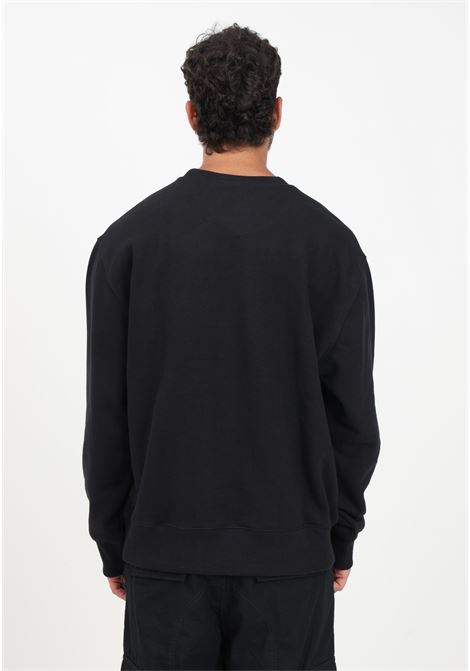 Black crew-neck sweatshirt for men with chest pocket CARHARTT WIP | Sweatshirt | I03231589XX