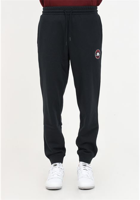 Black sweatpants with men's logo CONVERSE | Pants | 10025420-A01.