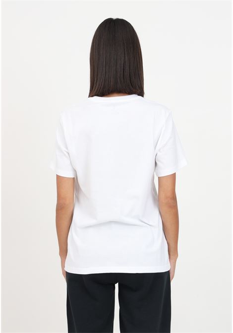 T-shirt bianca con logo frontale da uomo CONVERSE | T-shirt | 10025459-A03.