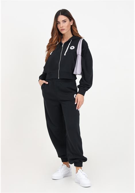 Black trousers with women's crest CONVERSE | Pants | 10025889-A01.