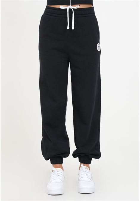 Black trousers with women's crest CONVERSE | Pants | 10025889-A01.