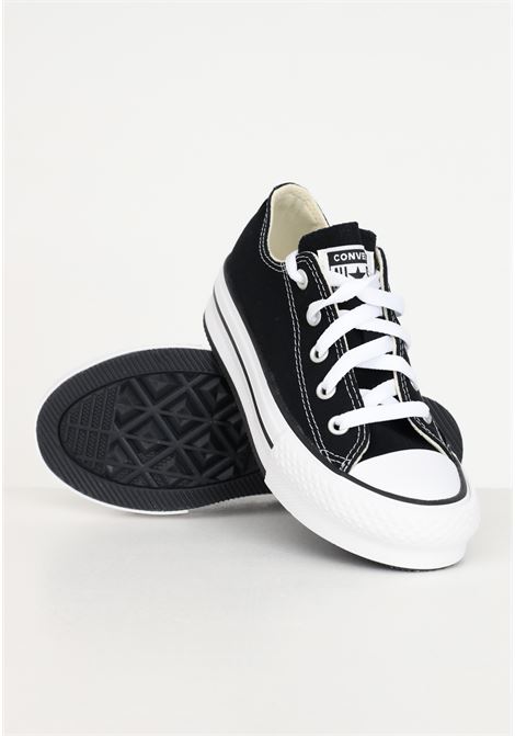 Chuck Taylor All Star Lift Platform black and white sneakers for girls CONVERSE | Sneakers | 372861C.