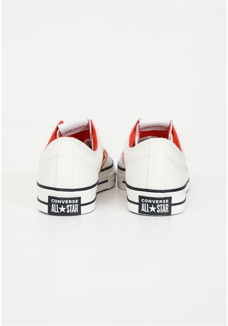 Converse Star Player 76 OX white sneakers with orange embroidery and laces for men CONVERSE | Sneakers | A05206C.