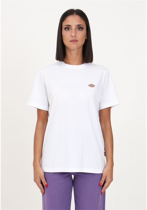 White casual women's t-shirt with logo DIckies | T-shirt | DK0A4XDAWHX1WHX1