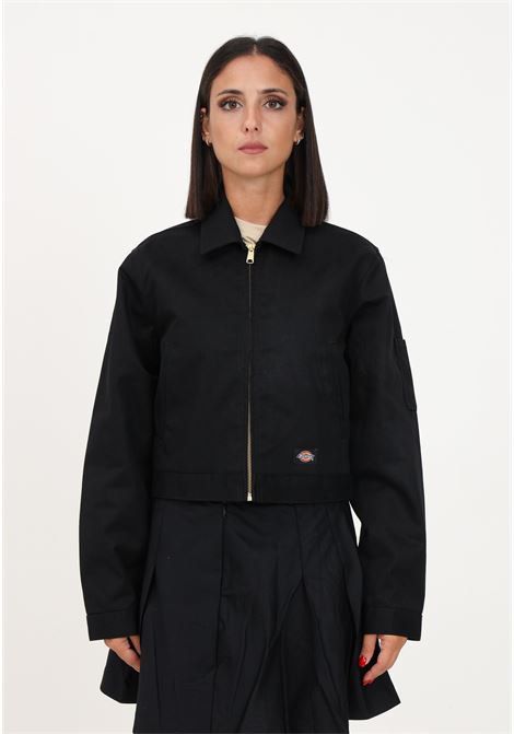 Black crop top jacket for women DIckies | Jackets | DK0A4XKCBLK1BLK1