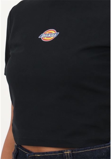 T-shirt casual nera da donna con stampa logo DIckies | T-shirt | DK0A4XPOBLK1BLK1