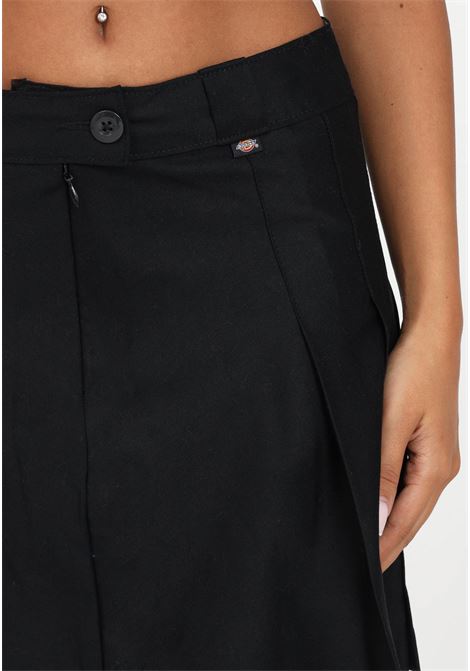 Black pleated skirt with logo label for women DIckies | Skirts | DK0A4Y1SBLK1BLK1