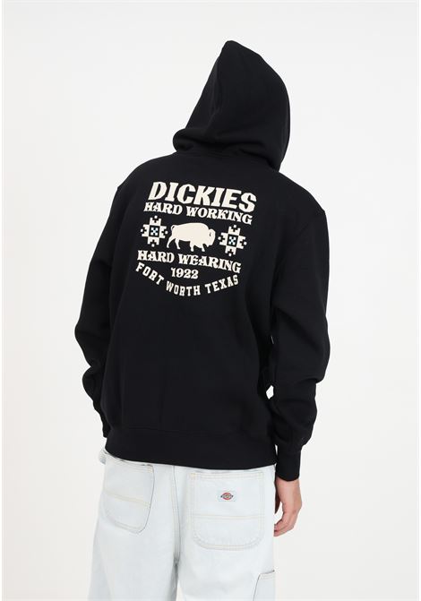 Black hooded sweatshirt with men's print DIckies | Hoodie | DK0A4YEOBLK1BLK1