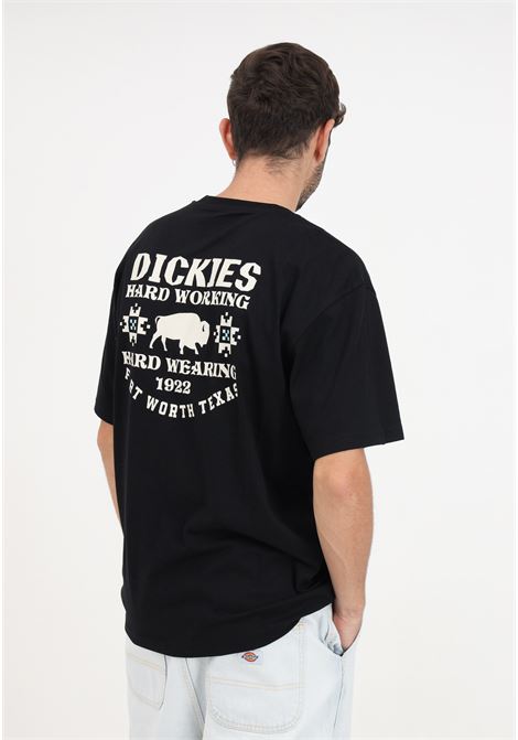 T-shirt nera con stampa da uomo DIckies | T-shirt | DK0A4YGGBLK1BLK1