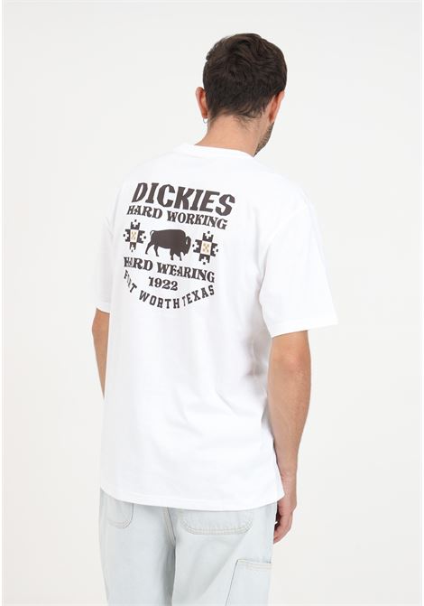 T-shirt bianca con stampa da uomo DIckies | T-shirt | DK0A4YGGWHX1WHX1