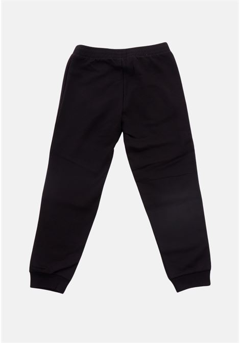 Pantalone sportivo nero da bambino con dettaglio logo tape EA7 | Pantaloni | 6RBP57BJEXZ1200