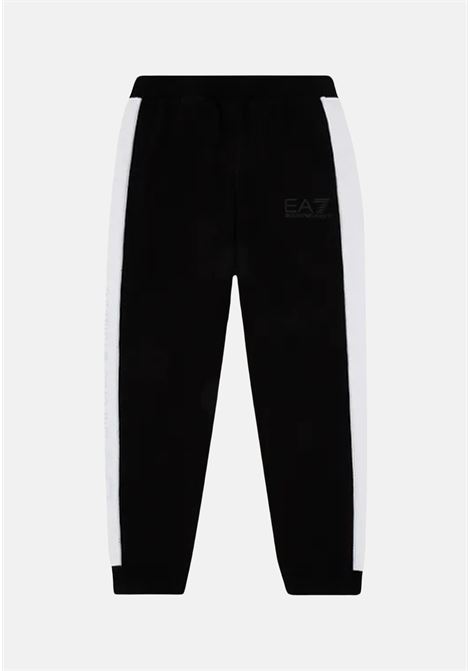 Black tracksuit trousers for boys and girls EA7 | Pants | 6RBP61BJEXZ1200