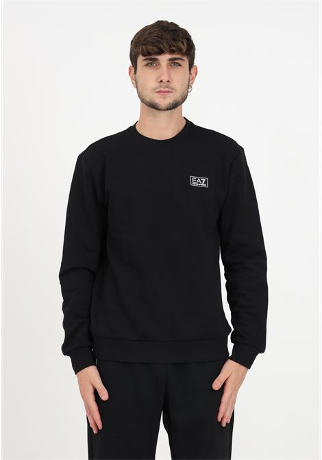 Black sweatshirt with men's logo EA7 | 6RPM14PJ07Z1200