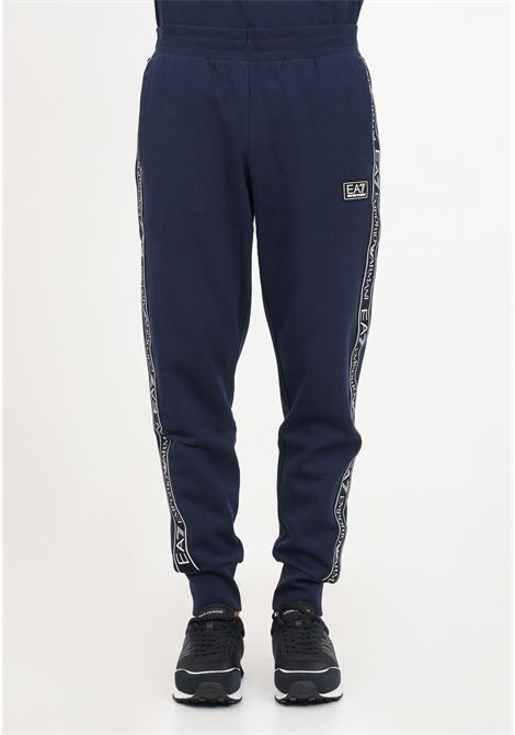 Pantaloni blu di tuta con logo series da uomo EA7 | Pantaloni | 6RPP55PJ07Z1554