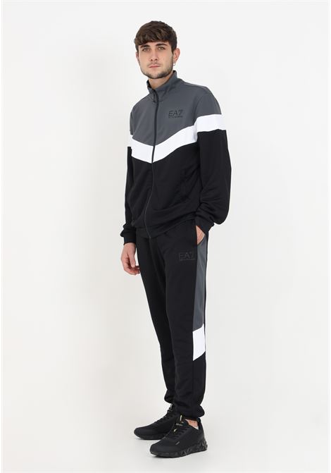 Gray and black tracksuit for men EA7 | Sport suits | 6RPV56PJ16Z1200