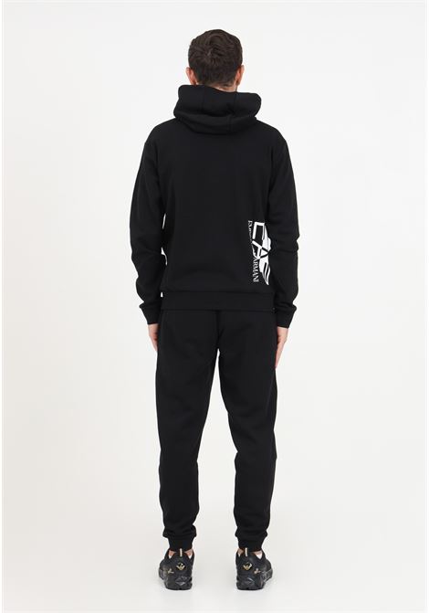 Black tracksuit with hood and logo for men EA7 | Sport suits | 6RPV66PJ07Z0200