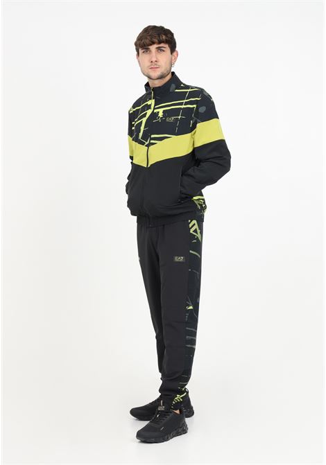 Black and neon green patterned tracksuit for men EA7 | Sport suits | 6RPV71PNBXZ2206