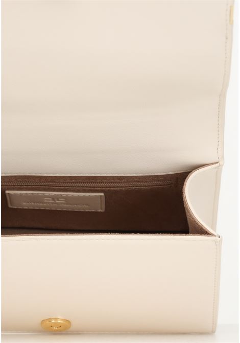 Women's butter shoulder bag with all-over logo ELISABETTA FRANCHI | Bag | BS04A36E2193