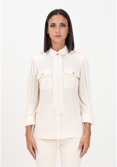 Elegant butter shirt for women ELISABETTA FRANCHI | Shirt | CA00436E2193