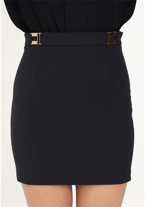 Short black skirt for women ELISABETTA FRANCHI | Skirt | GO01836E2110