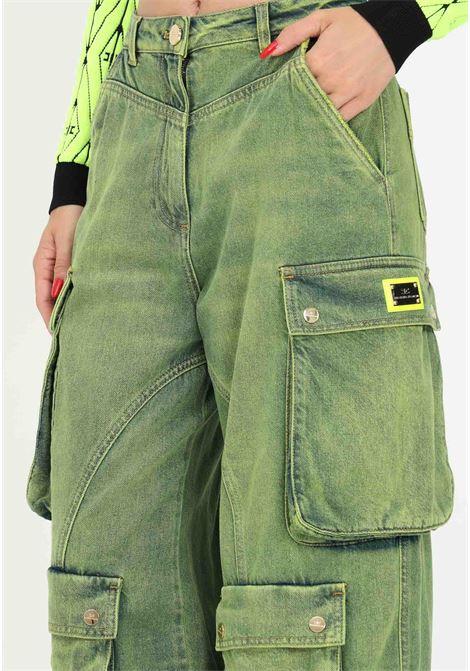 Jeans cargo verde da donna ELISABETTA FRANCHI | Jeans | PJ10036E2BJ5
