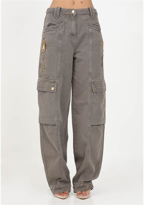 Jeans cargo color fango da donna ELISABETTA FRANCHI | Jeans | PJ11D36E2BI7