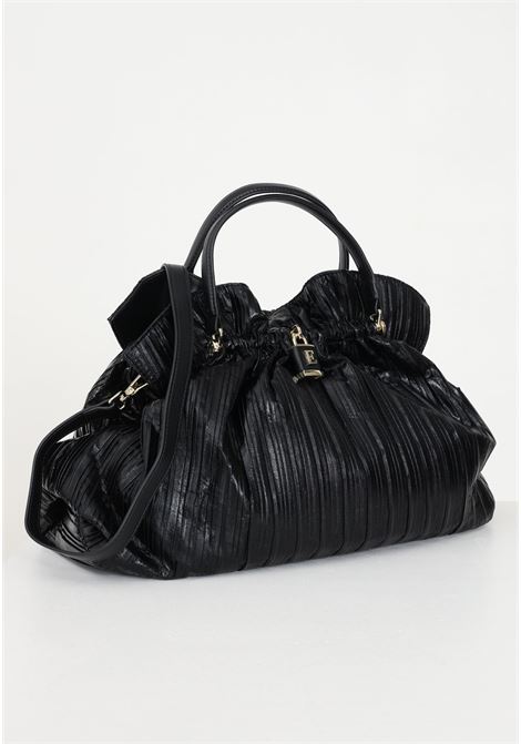 Black laminated bag with padlock detail for women Ermanno scervino | Bags | 12401590293