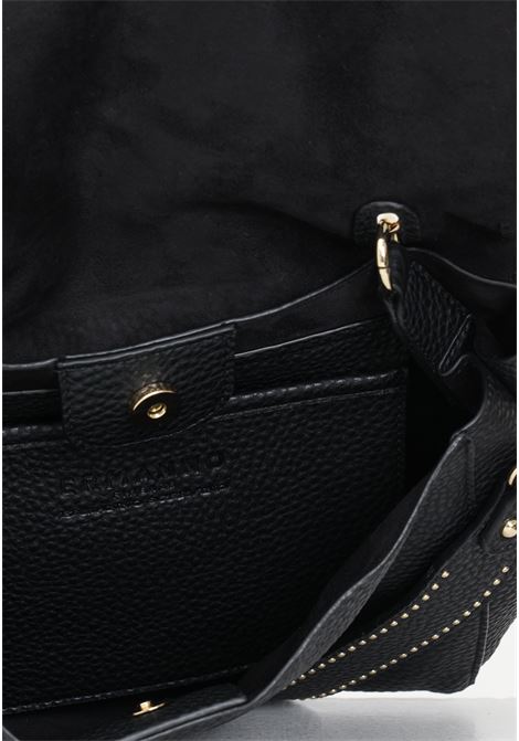 Black shoulder bag with shoulder strap and women's logo Ermanno scervino | Bags | 12401612293