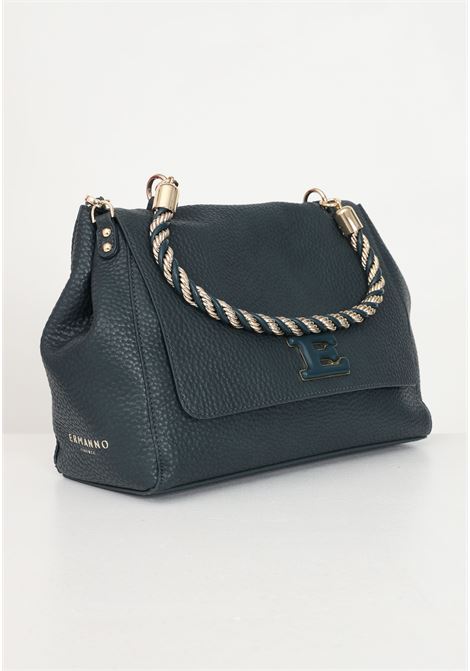 Dark green shoulder bag with shoulder strap and logo for women Ermanno scervino | Bags | 124016124192