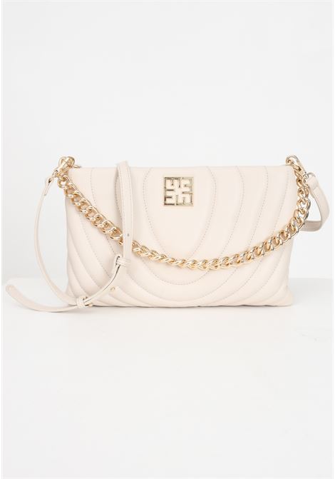 Cream-colored bag with logo plaque and shoulder strap for women Ermanno scervino | Bags | 124016182609