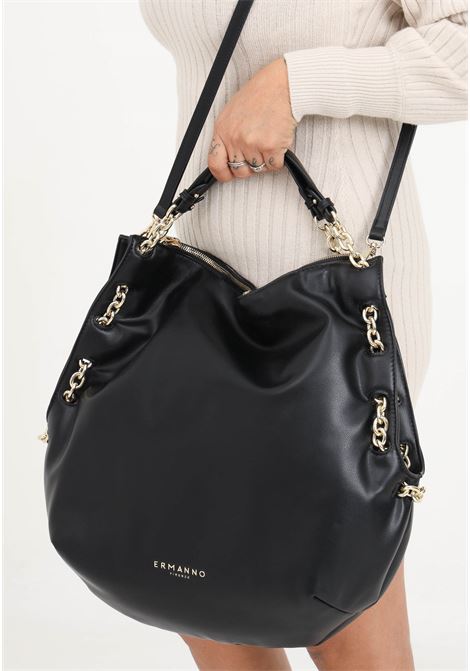 Black shoulder bag with women's logo Ermanno scervino | Bags | 12401647293