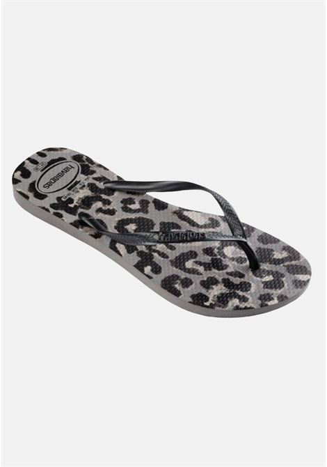 Black flip-flops for women with spotted pattern HAVAIANAS | Flip flops | 41033528732