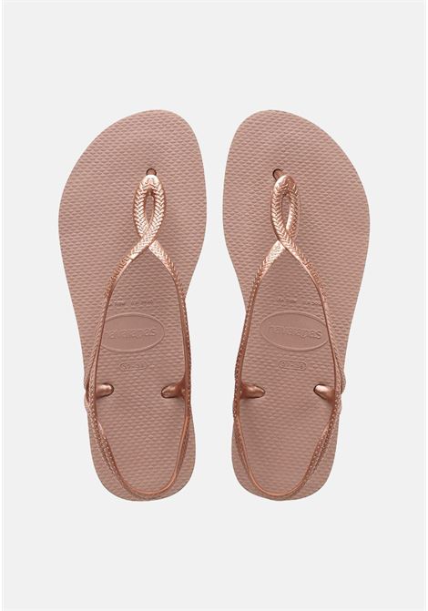 Pink flip flops for women with heel strap HAVAIANAS | Flip flops | 41296973544