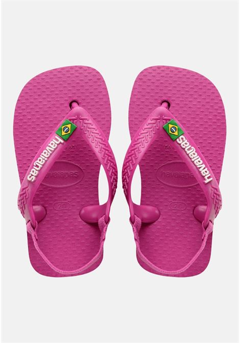 Brasil Logo II baby fuchsia flip flops HAVAIANAS | Flip flops | 41405775342